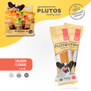 Plutos Bone Dog Chew- Salmon Dog Chew Treats