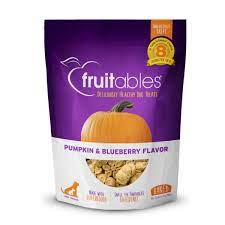 Fruitables Baked Dog Treats Pumpkin & Blueberry Crunchies